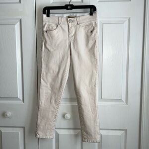 Democracy Ivory “Ab” Solution 6 Pocket Skinny Jeans Size 2
